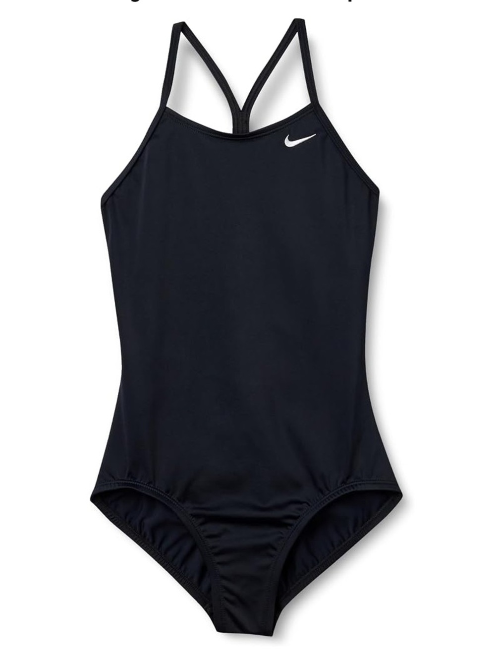 NWOT Nike Black Racerback Girls' One-Piece Swimsuit